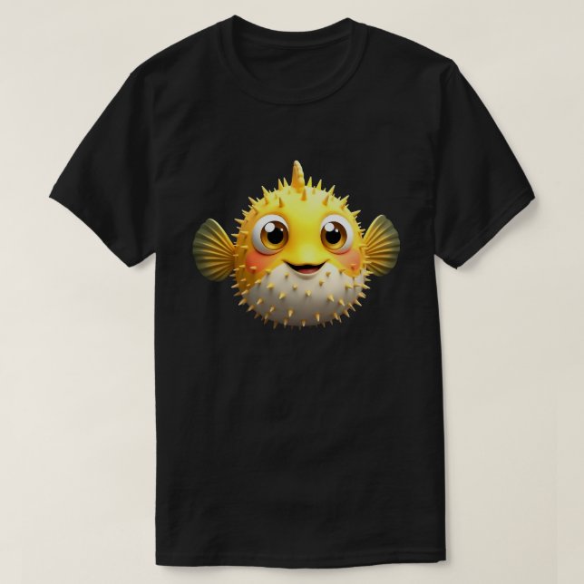 T-shirt Cute Blowfish Easy Halloween Puffer Fish  (Design devant)