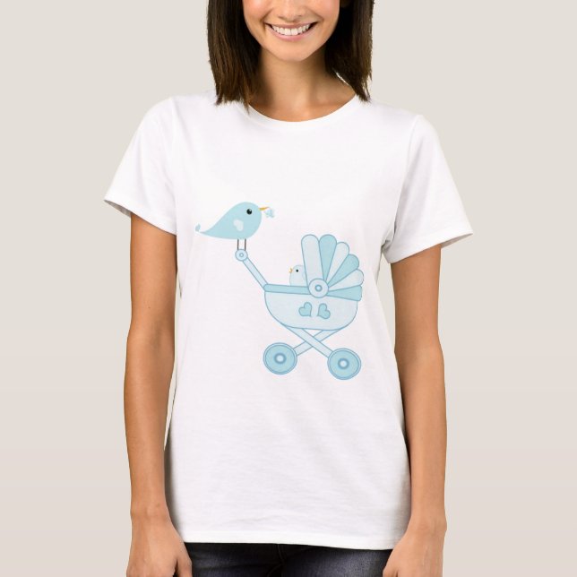 T-shirt Cute Blue Baby boy (Devant)