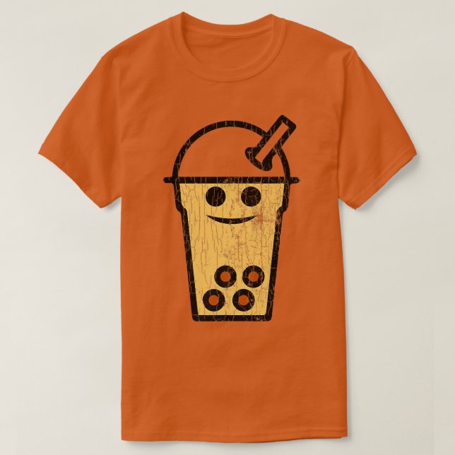 T-shirt Cute Boba Tea Funny Bubble Milk Graphic 758 (Design devant)