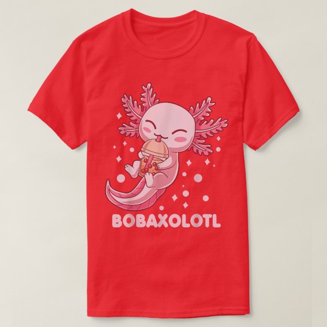 T-shirt Cute Bobaolotl Boba Tea Bubble Milk Kawaii Aolotl (Design devant)
