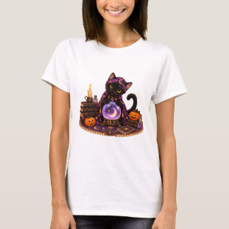 T-shirt Cute Bombay Cat Fortune Teller Halloween