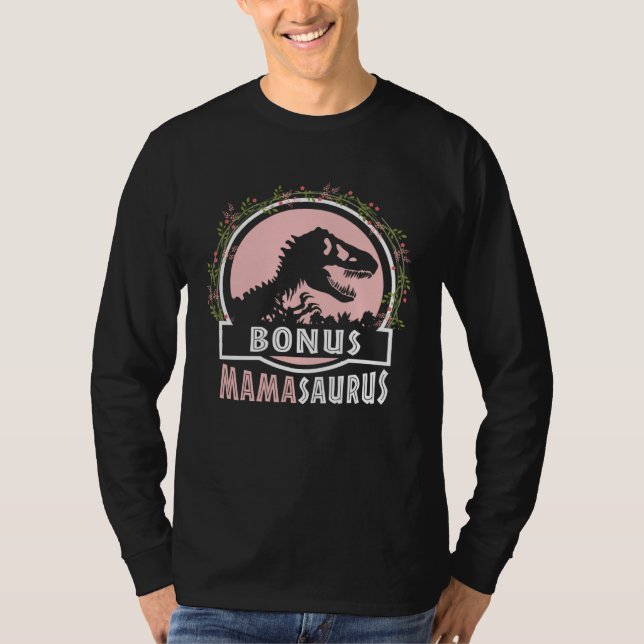 T-shirt Cute Bonus Mama Saurus Rex Mamasaurus Stepmom Moth (Devant)