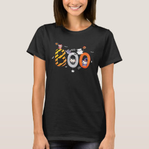 T-shirt Cute Boo Halloween vampire chat fantôme kitty et e