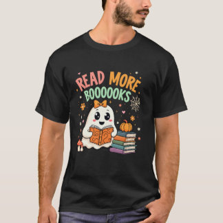 T-shirt Cute Boooks Read More Books Funny Teacher H