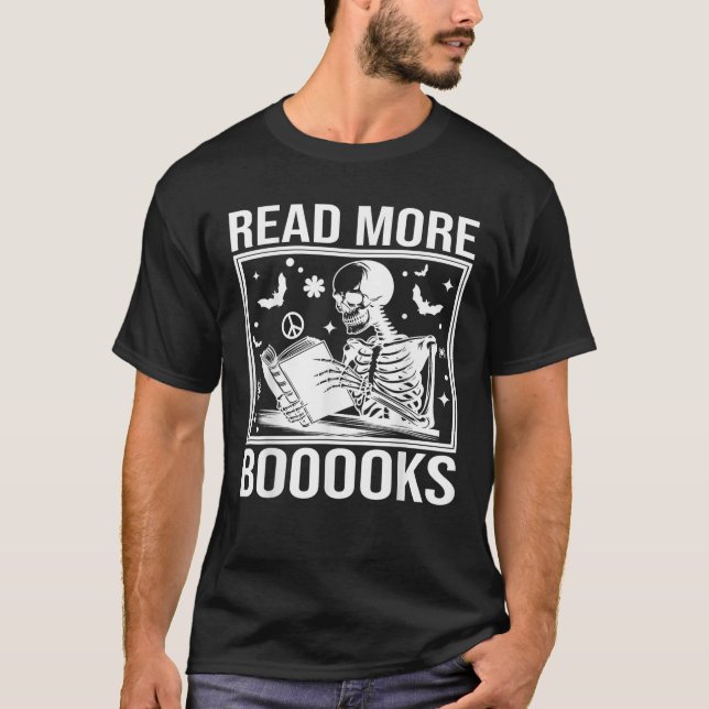 T-shirt Cute Boooks Read More Books Funny Teacher H (Devant)