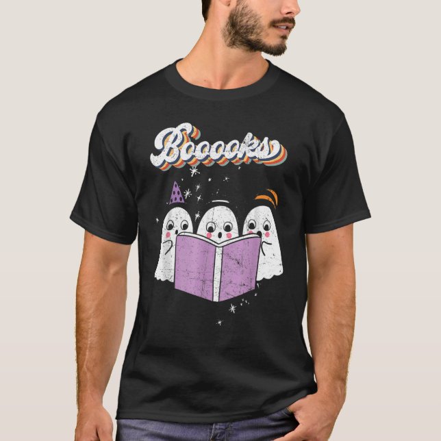 T-shirt Cute Boooks Read More Books Funny Teacher H (Devant)