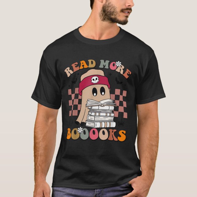 T-shirt Cute Boooks Read More Books Funny Teacher H (Devant)