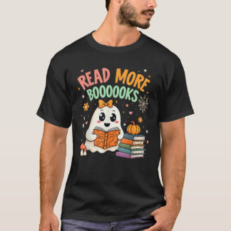 T-shirt Cute Boooks Read More Books Funny Teacher H