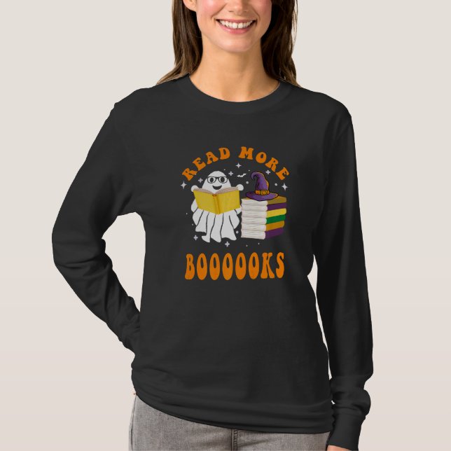 T-shirt Cute Boooks Read More Books Funny Teacher H (Devant)