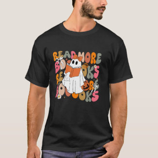 T-shirt Cute Boooks Read More Books Funny Teacher H