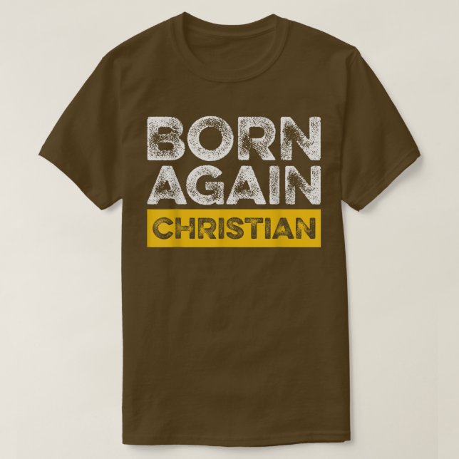 T-shirt Cute Born Again Christian Bible Versets Scripture  (Design devant)