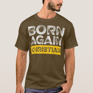 T-shirt Cute Born Again Christian Bible Versets Scripture 