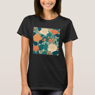 T-shirt Cute Botanical Roses Illustration Gorgeous Flower 