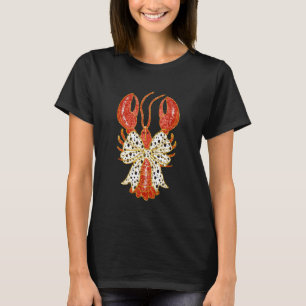 T-shirt Cute Bow Coquette Écrevisse Clean Girl Esthétique