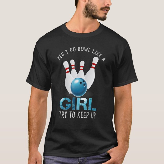 T-shirt Cute Bowling For Women Girls Bowler Spare Me Ladie (Devant)