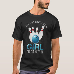 T-shirt Cute Bowling Pour Femmes Filles Bowler Spare Me La