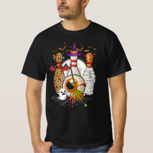 T-shirt Cute Bowling Trois Pins Sorcière maman Halloween B