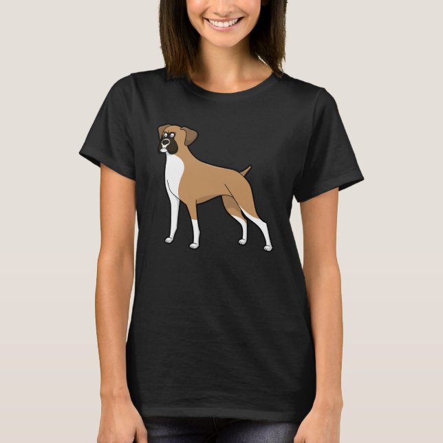 T-shirt Cute Boxer Dog  Dog (Devant)