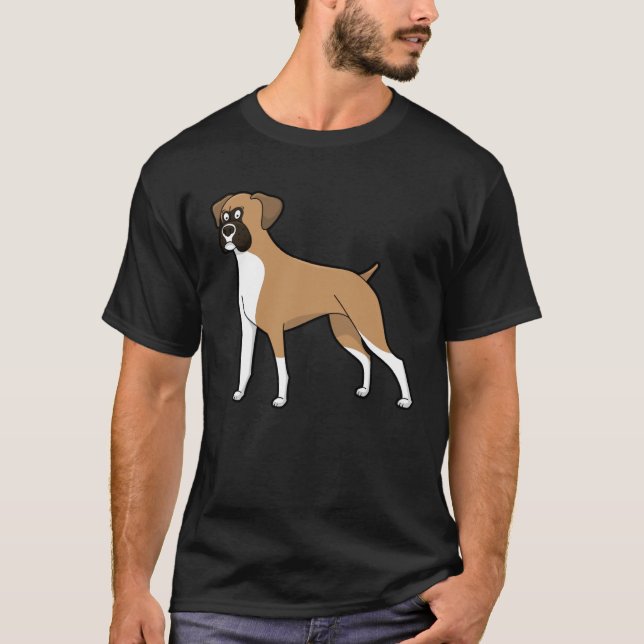 T-shirt Cute Boxer Dog  Dog (Devant)