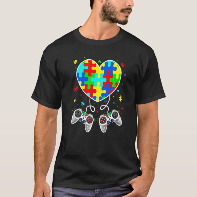 T-shirt Cute Boys Autism Jeu Sensibilisation sur l'autisme (Devant)