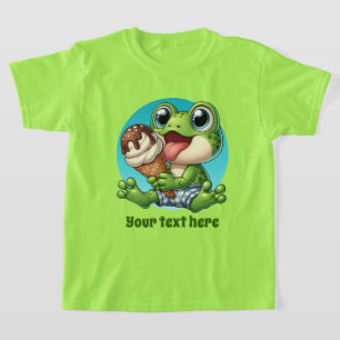 T-shirt Cute boys grenouille de plage personnalisable T-sh