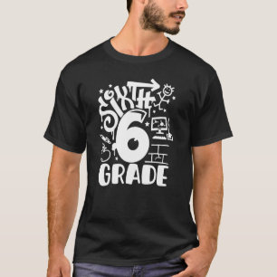 T-shirt Cute Boys Kids 6e Classe Équipe d'équipes de 6e cl