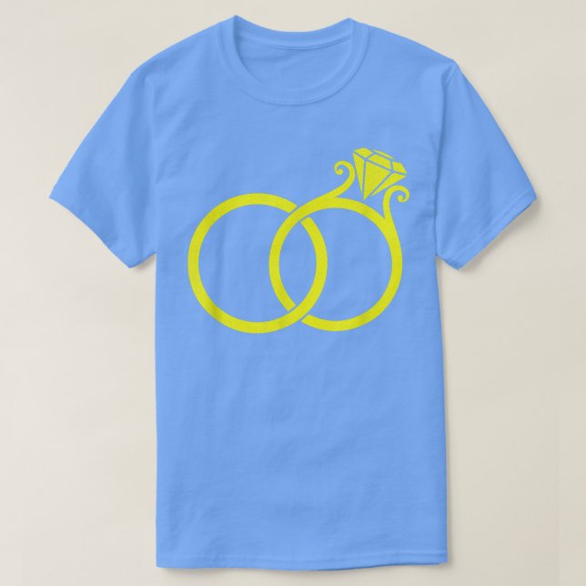T-shirt Cute Bridesmaid Bachelorette Party Bride Rings  (Design devant)