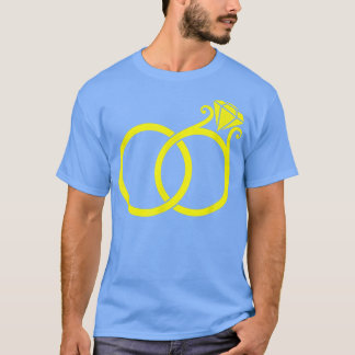 T-shirt Cute Bridesmaid Bachelorette Party Bride Rings 