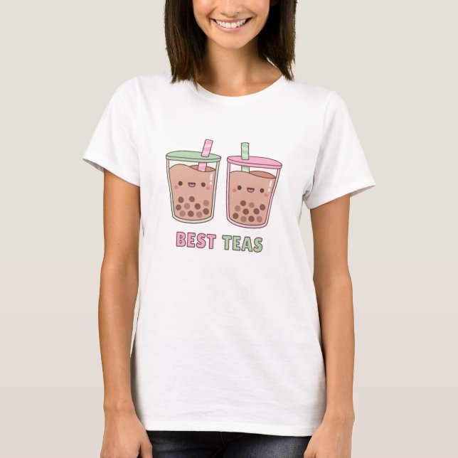 T-shirt Cute Bubble Tea Meilleurs Thés Meilleure A (Devant)