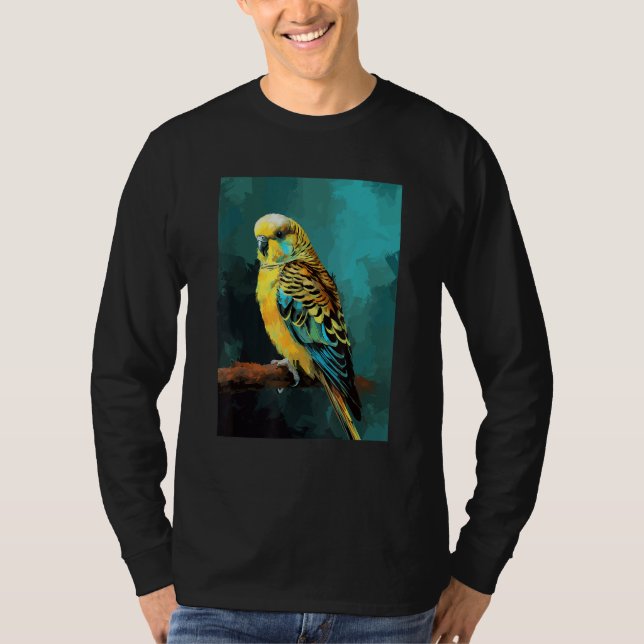 T-shirt Cute Budgie Bird Parakeet Birds Bird Breeder 1 (Devant)