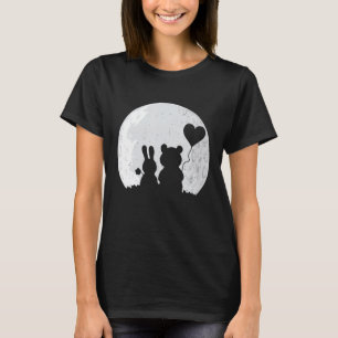 T-shirt Cute Bunny Bear Love Couple Valentine's Day Rabbit
