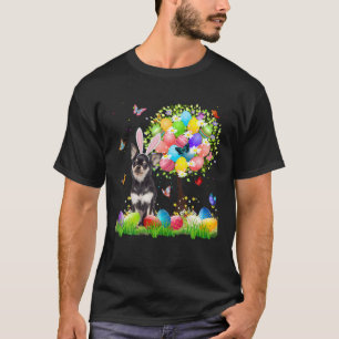 T-shirt Cute Bunny Chihuahua Oeufs de Pâques Arbre Pâques