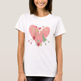 T-shirt Cute Bunny Couple Love Illustration