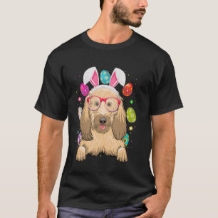 T-shirt Cute Bunny Goldendoodle Chien Visage Oeufs de Pâqu