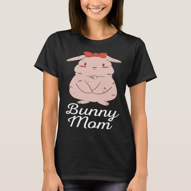 T-shirt Cute Bunny Mom (Devant)