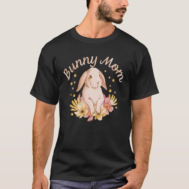 T-shirt Cute Bunny Mom Rabbit (Devant)