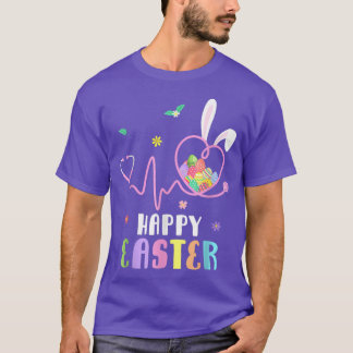 T-shirt Cute Bunny With Bandana Heart Glasses Bubblegum Ea