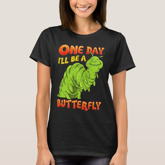 T-shirt Cute Butterfly Caterpillar Top for Girls with Sayi (Devant)