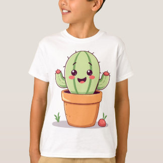 T-shirt Cute cactus dans une casserole