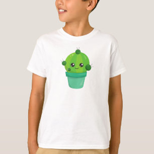 T-shirt Cute Cactus, Kawaii Cactus, Green Cactus, Pot