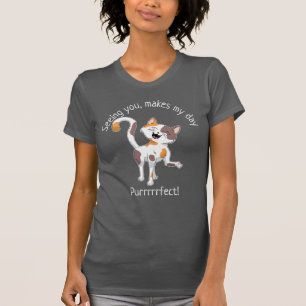 T-shirt Cute Calico Chat