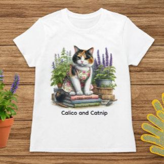 T-shirt Cute Calico et Amoureux des chats de cuisine