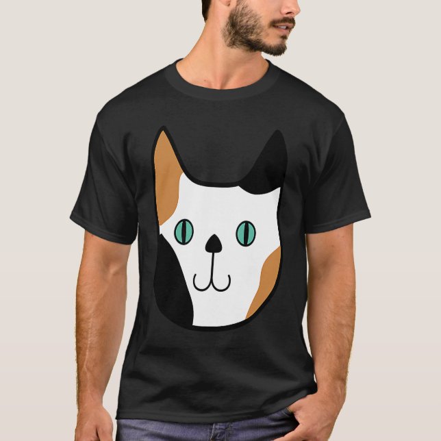 T-shirt Cute Calico Kitty Cat Fun Adorable Kitten (Devant)