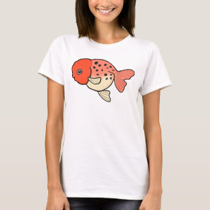 T-shirt Cute Calico Ranchu Poisson d'or Fancy goldfish lov