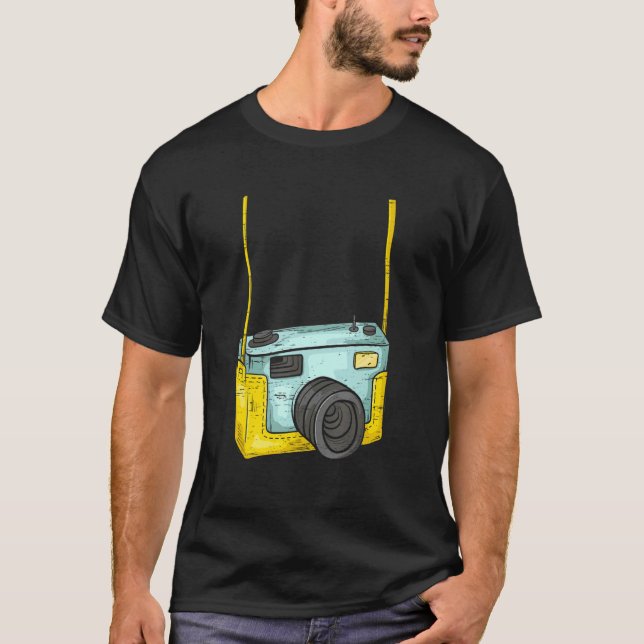T-shirt Cute Camera Camera Lover Photojournalist (Devant)