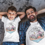 T-shirt Cute Camping Voyage en famille<br><div class="desc">Joli Camping Famille T-Shirt Voyage - Joli voyage rétro Dormir sous les étoiles T-Shirt</div>