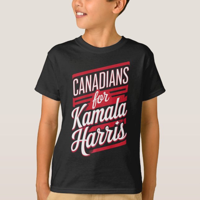 T-shirt Cute Canadian Girls For Kamala Harris Canada Cat L (Devant)