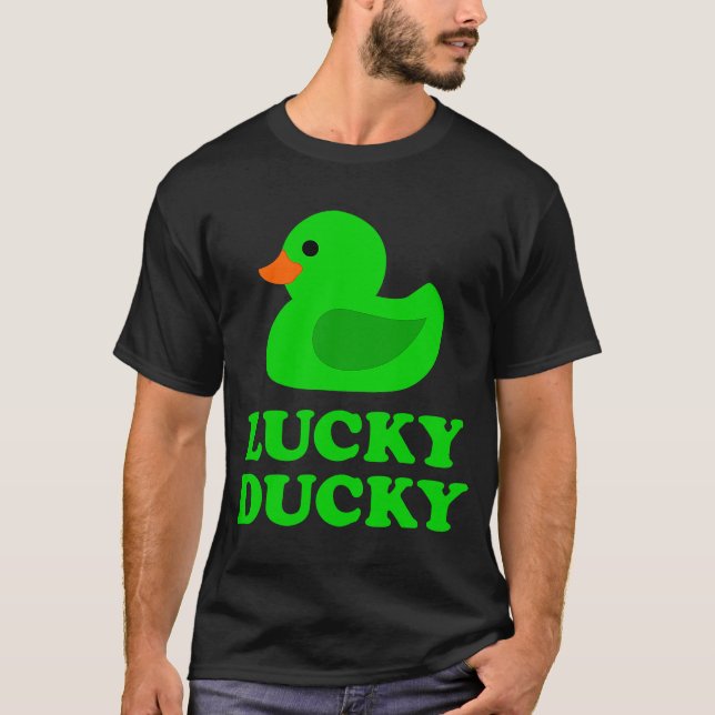 T-shirt Cute canard en caoutchouc Lucky canard canard Cool (Devant)