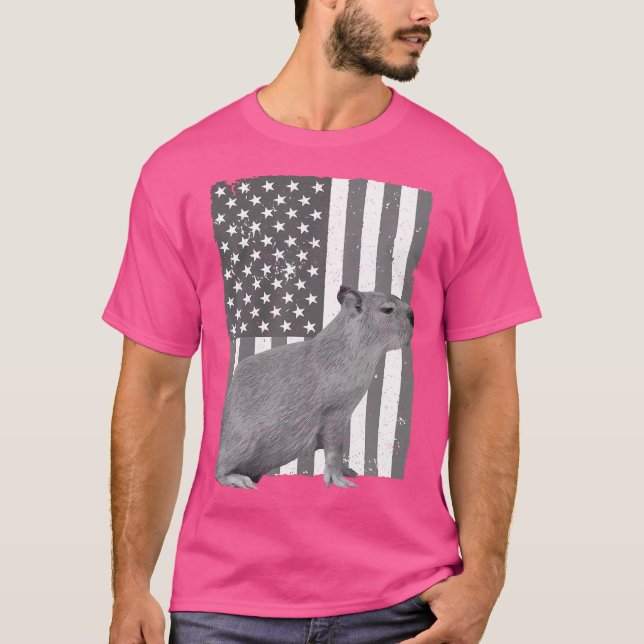 T-shirt Cute Capybara Cavy Rodent Capybara (Devant)
