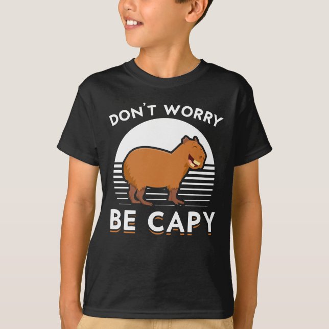 T-shirt Cute Capybara Funny Zoo animal (Devant)